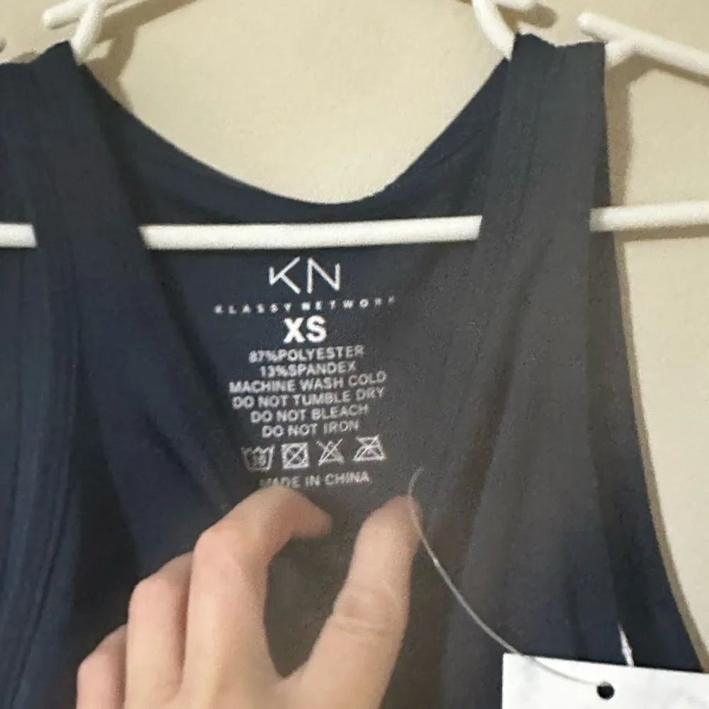 Nwt Klassy Network Navy Padded Bodysuit Xs — image 2 of 7